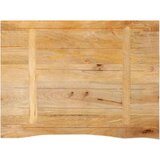 Stolna ploča sa živim rubom 70x60x3 8 cm od masivnog drva manga | shoptok.hr