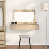 vidaXL Zidni toaletni stol Sonoma hrast 100x40x70 cm | shoptok.hr