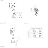 Eglo 43685 - Stona lampa za utičnicu TARBES 1xE27/60W/230V | Eponuda.com