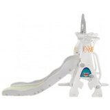  MamaKids ljuljačka s toboganom za djecu, sivo roza 170 cm | shoptok.hr