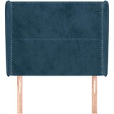  Uzglavlje s ušima tamnoplavo 83 x 23 x 118/128 cm baršunasto | Eponuda.ba
