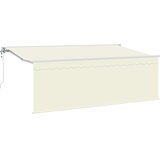  Skrovita tenda Krema 350 x 200 cm Poliester i aluminij | Eponuda.ba