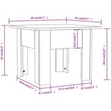 vidaXL stolić za kavu boja hrasta sonome 55 x 55 x 42 cm od iverice | shoptok.hr