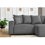 Bobochic Paris Siva baršunasti kutna garnitura Enjoy – | shoptok.hr