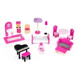 ECO TOYS Drvena Kućica Za Lutke, Led Nameštaj | ePonuda.com