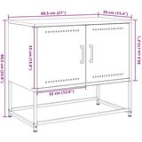 vidaXL TV omarica antracitna 68,5x39x60,5 cm jeklo | Shoptok.si