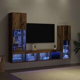 TV ormar S LED lampica 4 pcs Staro drvo Konstruirano drvo | Eponuda.ba