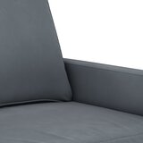  2-dijelni set sofa s jastucima tamnosivi baršunasti | Eponuda.com
