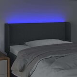  Posteljno vzglavje temno sivo 83x16x78/88 cm blago, (20737946) | Shoptok.si