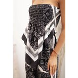 Kesi Włoski Women's set with wide pants and top black | Shoptok.si
