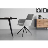 Bessagi Home Naslanjač Paolo, Siva, Vrtljiv | Shoptok.si