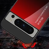 INORCO Gradient barvni ovitek za Google Pixel 8 Pro, kaljeno steklo+PC+TPU hibridni ovitek za telefon, (22035389) | Shoptok.si