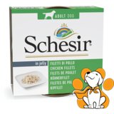 Schesir dog Chicken Fillets In Jelly 150g, Hrana Bez Veštačkih Boja i Aditiva | ePonuda.com