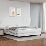 The Living Store Vzmetnica z žepkasto vzmetjo bela 180x200x20 cm umetno usnje - Vzmetnica Z Žepkastimi Vzmetmi, (21569567) | Shoptok.si