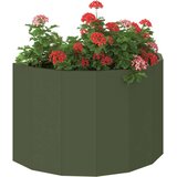  Cvetlično korito Oljčno zelena 60 x 30 x 35 cm Jeklo, (5000207701) | Shoptok.si