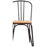 Premier Housewares Črn jedilni stol iz masivnega bresta District – | Shoptok.si