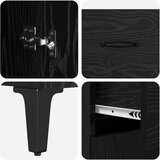  Kreveta Crni hrast 69,5 x 34 x 90 cm Konstruirano drvo | shoptok.hr