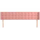  Uzglavlje s ušima ružičasto 183x16x78/88 cm baršunasto | Eponuda.com