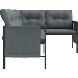  Kutna vrtna sofa antracit od čelika i tekstilena | shoptok.hr