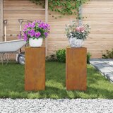 vidaXL Stojala za rastline Set 2 Rjav Jeklena konstrukcija | Shoptok.si
