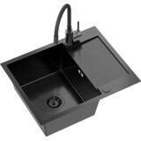 Quadron Jekleno pomivalno korito LUKE 116 Black | Shoptok.si