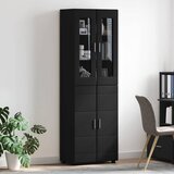 Highboard FLORIN Crna 60 x 35 x 182 cm Konstruirano drvo | Eponuda.com