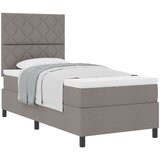 vidaXL Krevet s box springom s madracem taupe 100x200 cm tkanina | shoptok.hr