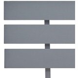  Za krevet od masivne borovine sivi 140 x 200 cm | shoptok.hr