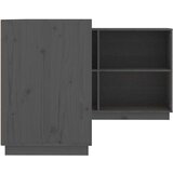 vidaXL Pisalna miza siva 110x50x75 cm trdna borovina | Shoptok.si