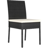 Maison Chic Vrtni jedilni stoli - Stol za vrt 2 kosa poli ratan črne barve JS288, (21878007) Cene