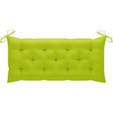  Sklopiva vrtna klupa s jastukom 118 cm od bambusa | shoptok.hr