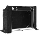  Stalak za drva za ogrjev s kišnom navlakom 151x60,5x110,5 cm | shoptok.hr