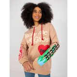 FANCY Sweatshirt-FA-BL-8472.05-camel | Shoptok.si