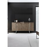 Hanah home komoda luxe walnut silver Cene
