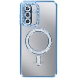 AVIZAR Ovitek za Galaxy A17, združljiv z MagSafe, z okrasnim obodom iz strasa, Modra, (5000189107) | Shoptok.si