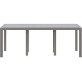  Stol za vrt Svjetlosiva 200 x 100 x 73 cm poliratan | shoptok.hr