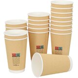  Papirnate šalice za kavu 500 kom 16 oz 400 ml smeđe | shoptok.hr