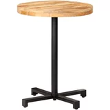 Bistro stolić okrugli Ø 60 x 75 cm od grubog drva manga