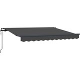  Skrovita tenda Antracit 250 x 200 cm tkanina - Antracit (antracitni okvir) 2 5 x 2 m Električna | shoptok.hr