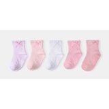 Sinsay Set protukliznih čarapa s valovitim rubom i mašnicom 5 pack | shoptok.hr