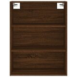  Visoka komoda boja hrasta 69 5x34x180 cm od konstruiranog drva | shoptok.hr