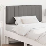  Tapecirani uzglavlje s uzglavljem Bijela i svijetlo siva 100 cm | shoptok.hr