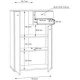 Mömax Komoda Tempra 2, Rjava | Shoptok.si