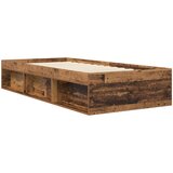  Okvir kreveta s pohranom s policom Staro drvo 80 x 200 cm | shoptok.hr