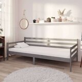  Dnevna postelja z vzmetnico 90x200 cm siva trdna borovina, (20646618) Cene