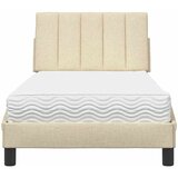  Krevet s madracem Hanko krem 90 x 200 cm od tkanine | shoptok.hr
