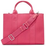 Karl Lagerfeld Nakupovalna torba roza / bela | Shoptok.si