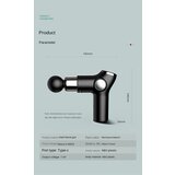 Venisymlis Električna Masažna Pištola Fascia Gun Masažna Pištola Za Razbremenitev Mišic - Črna, (22060184) | Shoptok.si