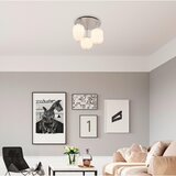 Lesnina-XXXL Stropna svjetiljka Blacky I (40 W, Ø x V: 100 x 36 cm, Srebrna) | shoptok.hr