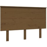 Maison Chic posteljno vzglavje - vzglavna omarica - nočna omarica medeno rjavo 124x6x82,5 cm trdna borovina, (21707233) Cene